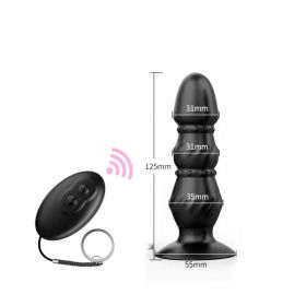 10 Speeds Anal Plug Vibrator Prostate Massager Remote Control