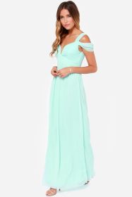 Long Floor Length Elegant Greek Style Pleated Dress (Option: Light Green-XL)