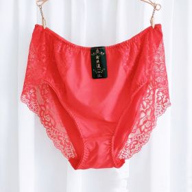 Plus-sized Plus-sized Women's Underwear (Option: Red-3L)