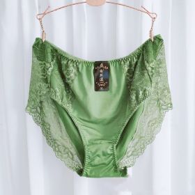 Plus-sized Plus-sized Women's Underwear (Option: Green-M)